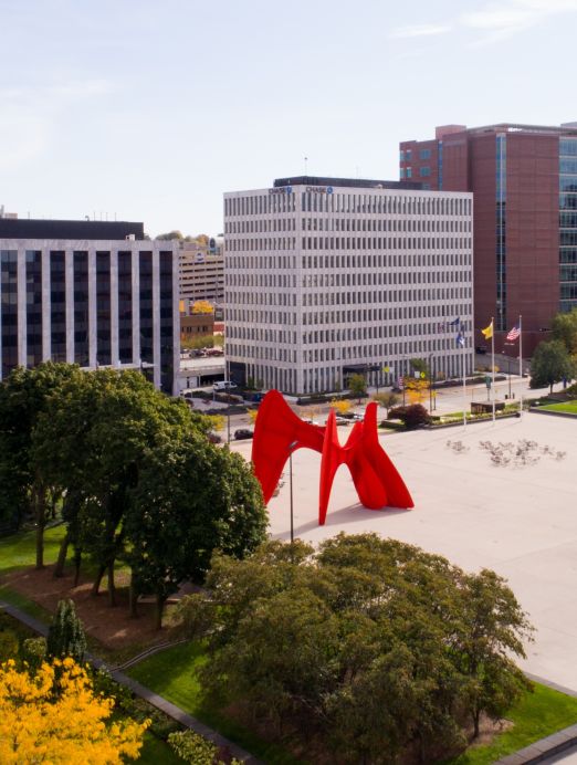 Calder Plaza Grand Rapids Aerial