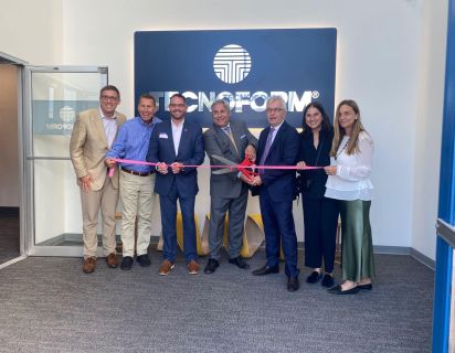 Tecnoform ribbon cutting